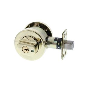 005 Paradigm Double Cylinder Deadbolt Round Everbrass 005/B1Evbdp Deadlocks & Night Latches