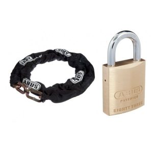 10Ks Chain 10Ks170Blk 10Mmx170Cm + 83/45 Padlock 8345Nkd 45Mm Body Gate Hardware