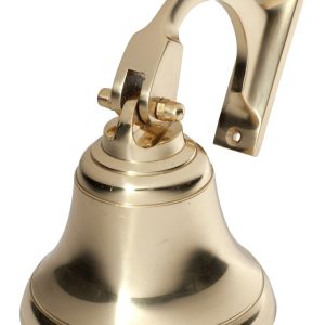 1290Pb Ships Bell Polished Brass 100Mm Door Bells & Knockers