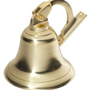 1291Pb Ships Bell Polished Brass 125Mm Door Bells & Knockers