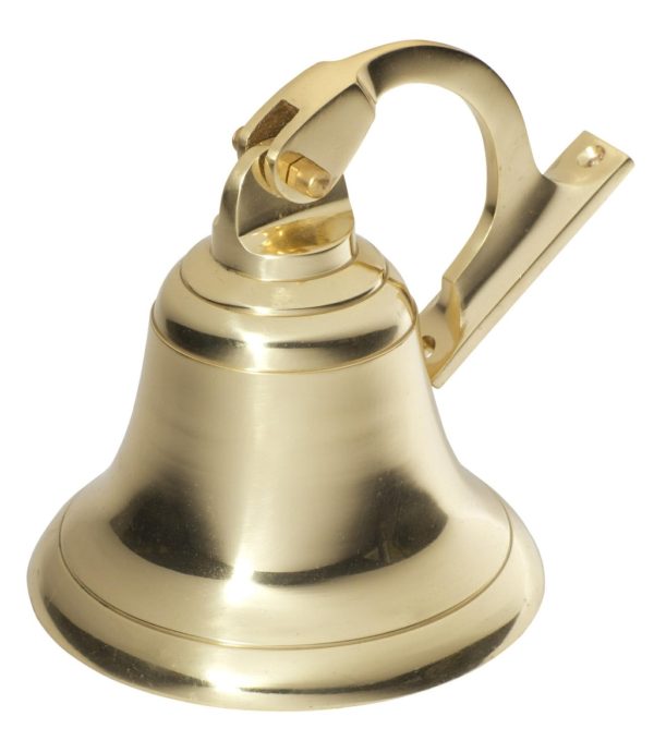 1291Pb Ships Bell Polished Brass 125Mm Door Bells & Knockers