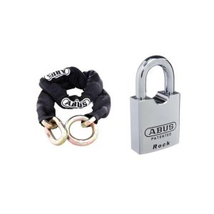 12Ks Chain 12Mmx250Cm 12Ks250Blk + 83/60 Padlock 8360Nkd Gate Hardware