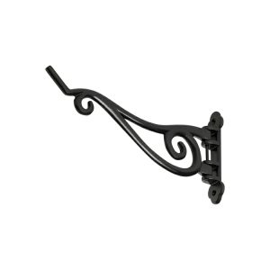 1539Mb Planter Hook Ci Matt Black 250X125Mm Locks & Accessories