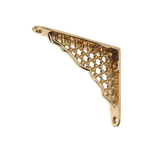 1543Pb Small Shelf Bracket Polished Brass 100X80Mm Door Hardware