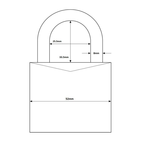 158/50 Heavy Duty Combination Padlock 50Mm Black 15850C Locks & Accessories