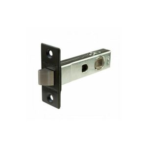 2202Blk Tubular Latch Through Fix 60Mm Matte Black 9400000200209 Black Door Hardware