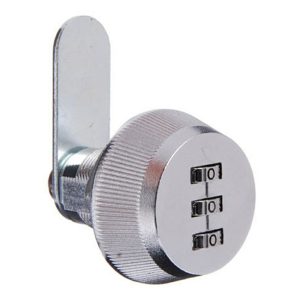 3 Wheel Combination Cam Lock 22.5Mm Body Chrome Plate Bds7850M Cabinet & Cupboard Locks