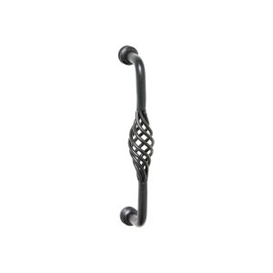 3087Mb Twist Pull Handle Iron Matt Black 200Mm Cabinet Hardware