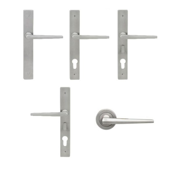 316 Marine Grade Door Lever Handles Satin Stainless Steel 42348 – Customise To Your Needs Door Hardware