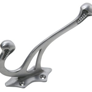 3953Pm Hat & Coat Hook Ci Polished Metal H145-P100Mm Door Hardware