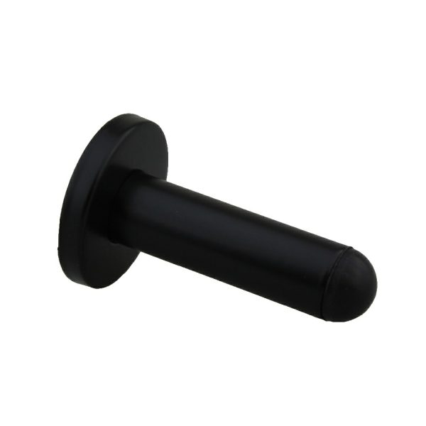 50007Mb Door Stop Door Mounted 75Mm Matt Black Black Door Hardware