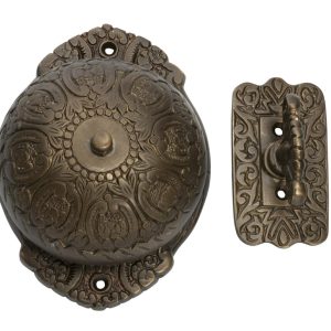 5507Ab Turn Bell Fancy Antique Brass Door Bells & Knockers