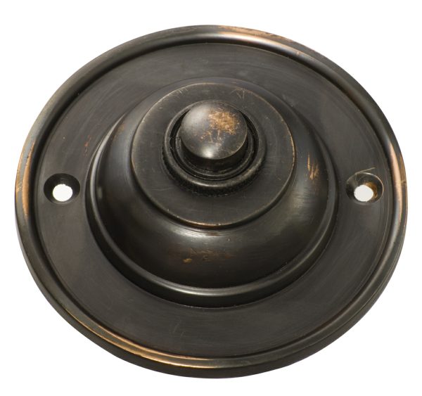 5510Ac Bell Push Antique Copper 75Mm Door Bells & Knockers