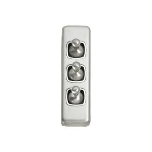 5976Sc Switch Toggle 3 Gang Satin Chrome Wh 30X108Mm Door Hardware