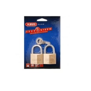 6540Twinsc Security Padlock Brass Shackle Keyed Alike Twin Pack 40Mm Gate Hardware