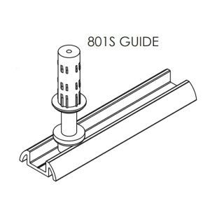 801S Spring Loaded Guide For 92 Threshold And 81 Channel Bifold & Sliding Door Hardware