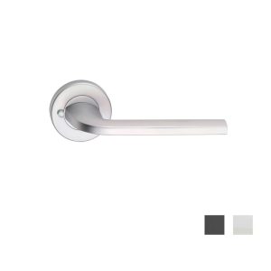 8300/1 Vision Privacy Door Lever Handle On Round Rose Black Door Handles