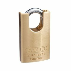 83Cs/45 High Security Padlock 83Cs45Nkd Brass Keyed To Differ Gate Hardware