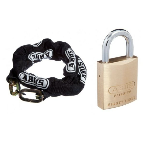 8Ks Chain 8Ks110Blk 8Mmx110Cm + 83/45 Padlock 8345Nkd 45Mm Body Gate Hardware