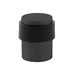 A280Mbk Door Stop Round Floor Mounted Matt Black Satin Stainless Steel Black Door Hardware