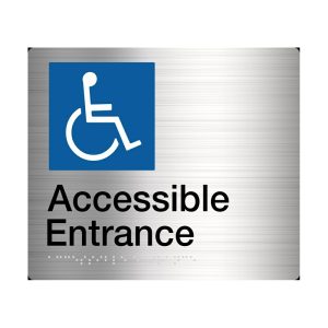 Accessible Entrance Braille Sign Stainless Steel Ae-Ss Bathroom Hardware