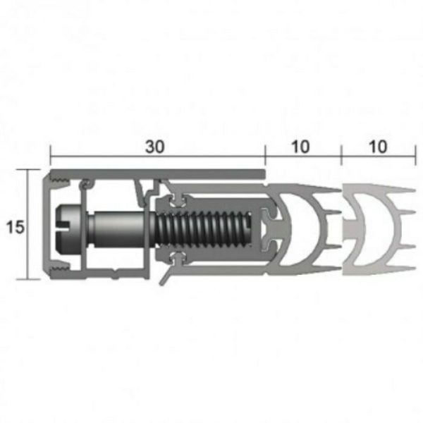 Adjustable Door Perimeter Seal Is7087Si Fire Rated Door Hardware