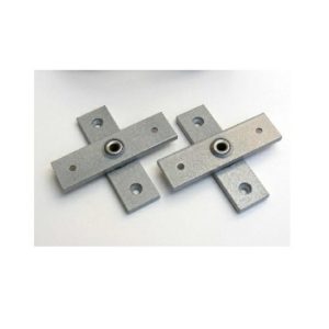 Angle Shoe Door Pivot Hinge Aluminium Flat Strap Pair P436-Sna Door Hardware