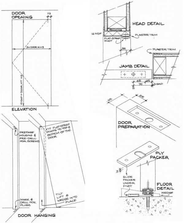 Angle Shoe Door Pivot Hinge Aluminium Flat Strap Pair P436-Sna Door Hardware