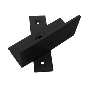 Angle Shoe Door Pivot Hinge Aluminium Pair Black P435-Blk Door Hardware