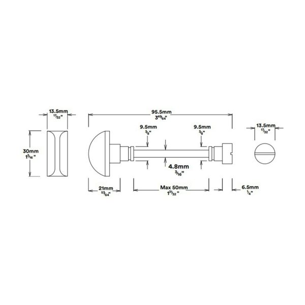 Annecy Door Lever On Stepped Backplate Privacy Kit With Turn – Available In Various Finishes Brass Door Handles