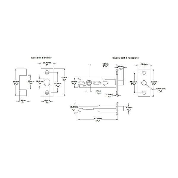 Annecy Door Lever On Stepped Backplate Privacy Kit With Turn – Available In Various Finishes Brass Door Handles