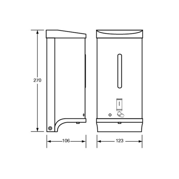 Automatic Foam Soap Dispenser 800Ml Satin Stainless Steel Ml_Msd_Foamdisp_Ss Bathroom Accessories