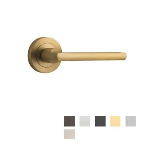 Baltimore Door Lever Handle On Round Rose – Customise To Your Needs Architectural Door Hardware