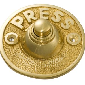 Bell Push Press Polished Brass 63Mm Td5503 Door Bells & Knockers