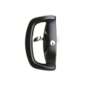 Blaxland Sliding Door Lock Black W500217 Black Door Hardware