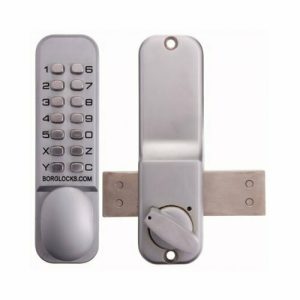 Borg Digital Door Lock Bl2005Sc Rim Mount Knob Keyless Entry Satin Chrome Digital Locks