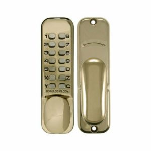 Borg Digital Door Lock Bl2200Pb 60Mm Backset Knob Keyless Entry Hold Back Pb Digital Locks