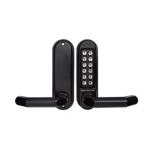 Borg Digital Door Lock Keyless Entry Marine Grade Fire Rated Black Bl5001Mgpro Black Door Hardware