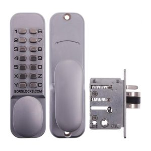 Borg Digital Door Lock With 28Mm Backset Mortice Latch Satin Chrome Bl2002Sc Digital Locks