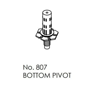 Bottom Pivot 807 For Bifold 16Kg Top Guided Interior Bi-Folding Panels Door Hardware