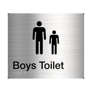 Boys Toilet Braille Amenity Sign Braille Stainless Steel Bt-Ss Bathroom Hardware