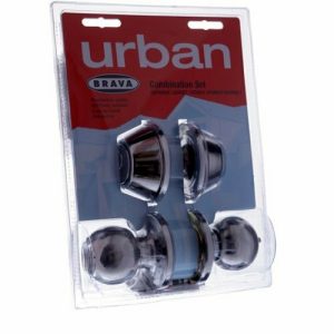 Brt3332Dp Urban Door Lock Combo Set Knob Deadbolt Polished Stainless Steel Knob Sets