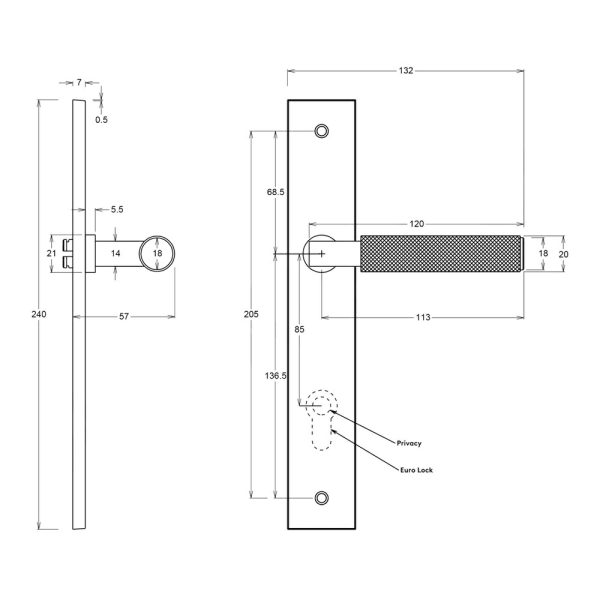 Brunswick Door Lever Handle On Rectangular Backplate Signature Brass – Customise To Your Needs Brass Door Handles