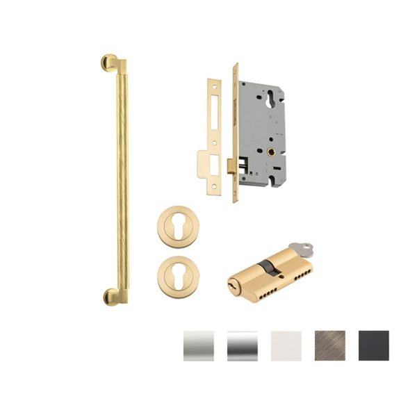 Brunswick Door Pull Handle Entrance Kit Key/Key 450Mm – Available In Various Finishes Door Hardware