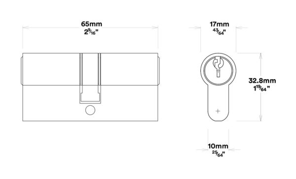 Brunswick Door Pull Handle Entrance Kit Key/Key 450Mm – Available In Various Finishes Door Hardware