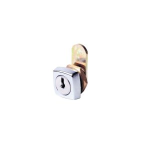 Cabinet Cam Lock Square Face 16Mm Keyed Alike Chrome Plate Nx16Ska Cabinet & Cupboard Locks