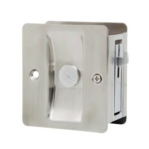 Cavity Sliding Door Lock 7300Sssdp Privacy Satin Stainless Steel Bathroom Door Hardware