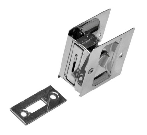 Cavity Sliding Door Lock Privacy Polished Chrome 7300Bcdp Bathroom Door Hardware