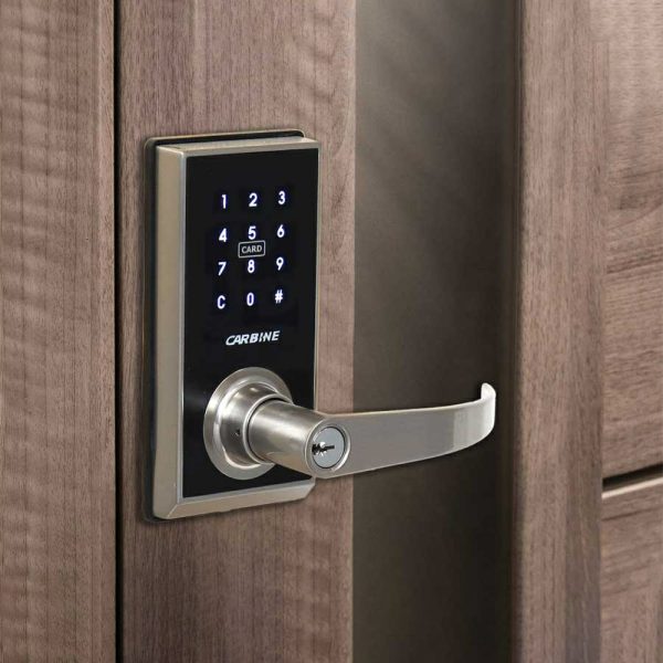 Cel2 Electronic Digital Door Leverset – Available In Various Finishes Black Door Handles