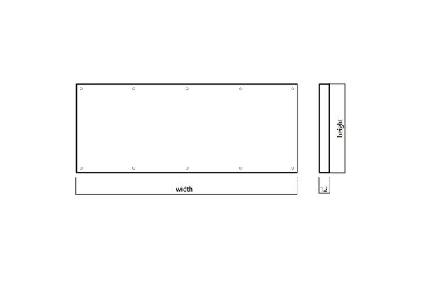 Door Kickplate 1100Mm X 945-1220Mm Concealed Glue Fix Stainless Steel 1.2Mm Door Hardware